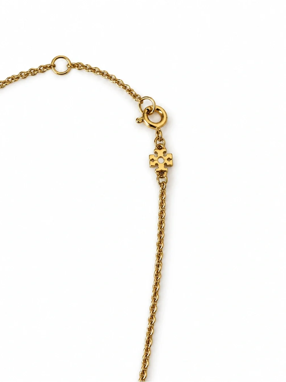 NWOT TORY BURCH MILLER RINGS NECKLACE IN GOLD AND PINK